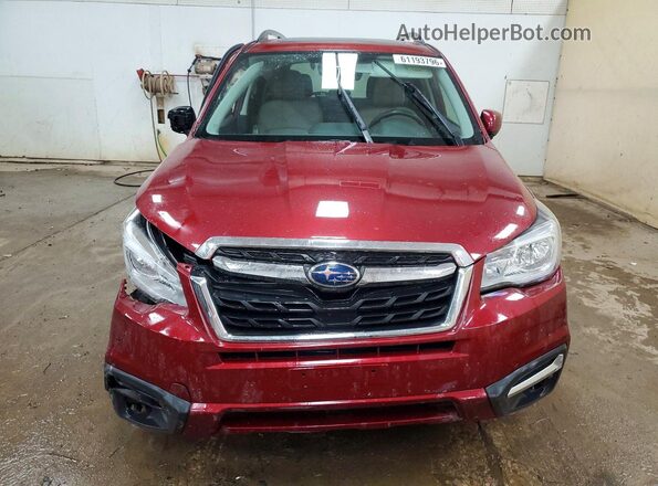 JF2SJAEC5HH527173 2017 SUBARU FORESTER Red Widok z przodu