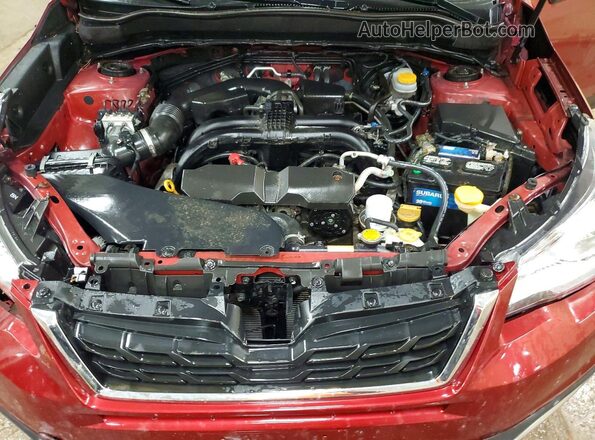 JF2SJAEC5HH527173 2017 SUBARU FORESTER Red Widok komory silnika