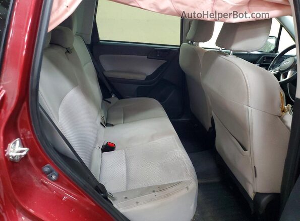 JF2SJAEC5HH527173 2017 SUBARU FORESTER Red Widok wnętrza z tyłu