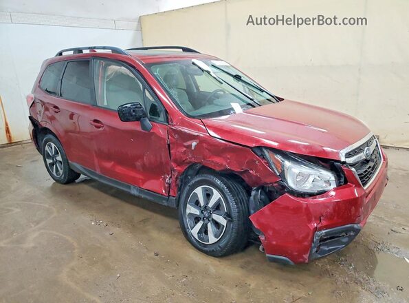 JF2SJAEC5HH527173 2017 SUBARU FORESTER Red Przód prawy
