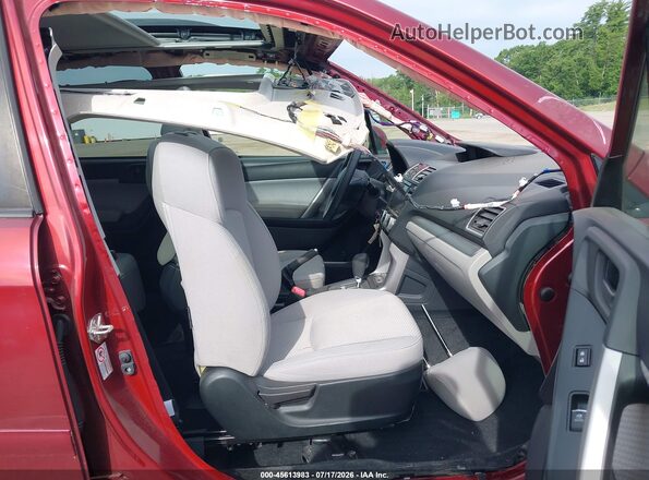 JF2SJAEC5JH437415 2018 SUBARU FORESTER Red Widok wnętrza z przodu