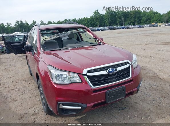 JF2SJAEC5JH437415 2018 SUBARU FORESTER Red Widok z przodu