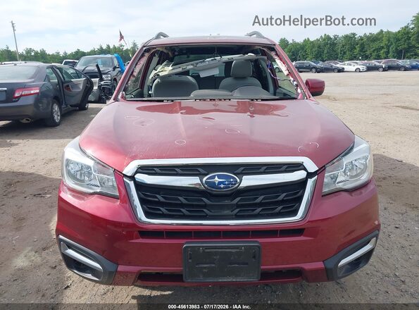 JF2SJAEC5JH437415 2018 SUBARU FORESTER Red Widok zestawu wskaźników