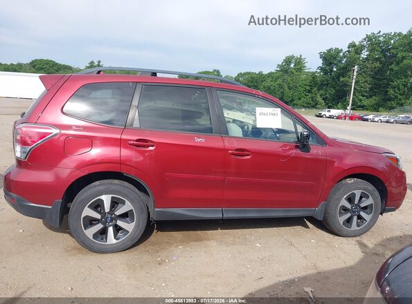 JF2SJAEC5JH437415 2018 SUBARU FORESTER Red Widok wnętrza z tyłu