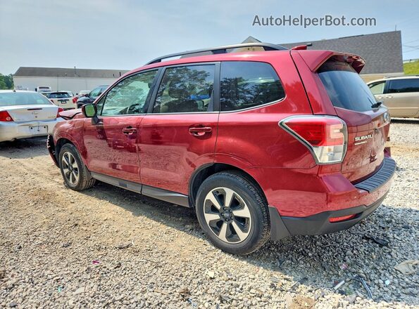 JF2SJAEC5JH614447 2018 SUBARU FORESTER Темно-бордовый Задняя левая четверть