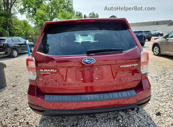 JF2SJAEC5JH614447 2018 SUBARU FORESTER Темно-бордовый Вид сзади