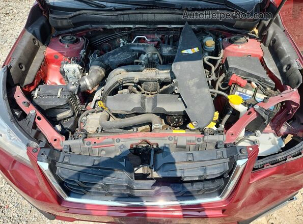 JF2SJAEC5JH614447 2018 SUBARU FORESTER Темно-бордовый Вид подкапотного пространства