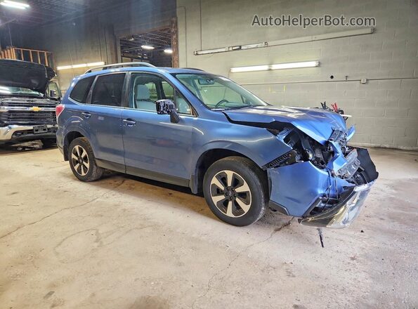JF2SJAEC6HH481420 2017 SUBARU FORESTER Blue Przód prawy