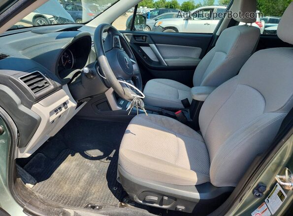 JF2SJAEC6JH416962 2018 SUBARU FORESTER Green Vista interior delantera