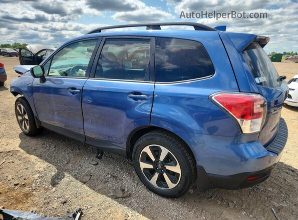 JF2SJAEC6JH430215 2018 SUBARU FORESTER Blue Հետևի ձախ