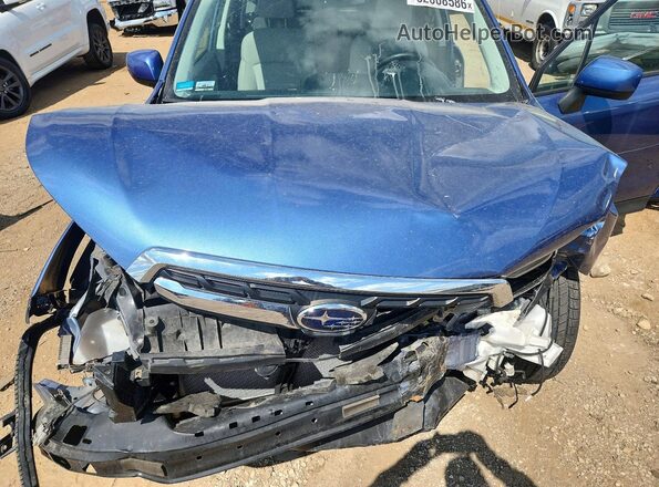 JF2SJAEC6JH430215 2018 SUBARU FORESTER Blue Սալոնի հետևի տեսք