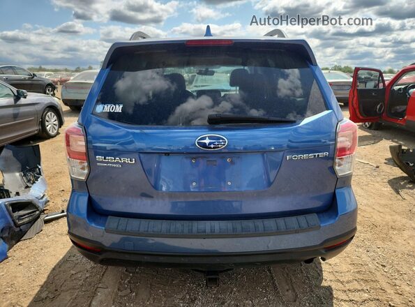 JF2SJAEC6JH430215 2018 SUBARU FORESTER Blue Հետևի տեսք