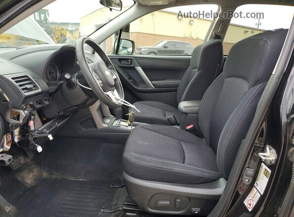 JF2SJAEC6JH614859 2018 SUBARU FORESTER Black Vista interior delantera