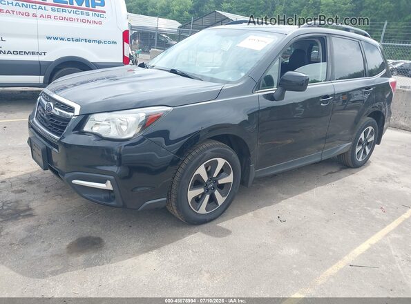 JF2SJAEC7HH413580 2017 SUBARU FORESTER Black Առջևի ձախ երեք քառորդ տեսարան