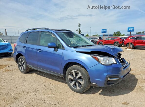 JF2SJAEC7HH548266 2017 SUBARU FORESTER Синий Передняя правая четверть