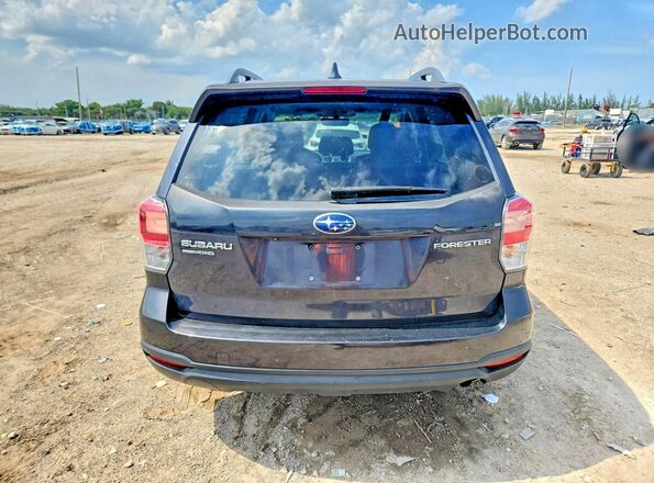 JF2SJAEC7JH406294 2018 SUBARU FORESTER Black უკანა ხედი