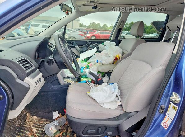 JF2SJAEC7JH479021 2018 SUBARU FORESTER Blue Вид салону спереду
