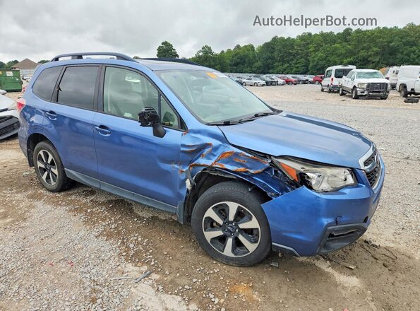 JF2SJAEC7JH479021 2018 SUBARU FORESTER Blue Передня права чверть