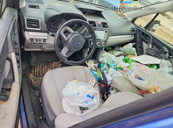 JF2SJAEC7JH479021 2018 SUBARU FORESTER Blue Вид панелі приладів