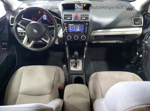 JF2SJAEC7JH585629 2018 SUBARU FORESTER Blue Dashboard view