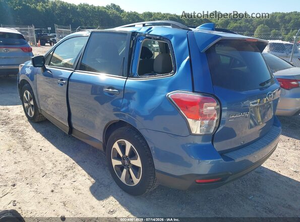 JF2SJAEC9HH803886 2017 SUBARU FORESTER Blue Rear left