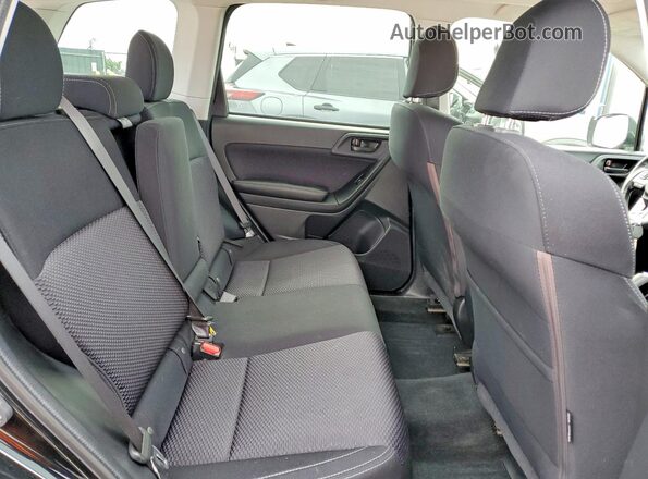 JF2SJAEC9JH439765 2018 SUBARU FORESTER Black უკანა სალონის ხედი