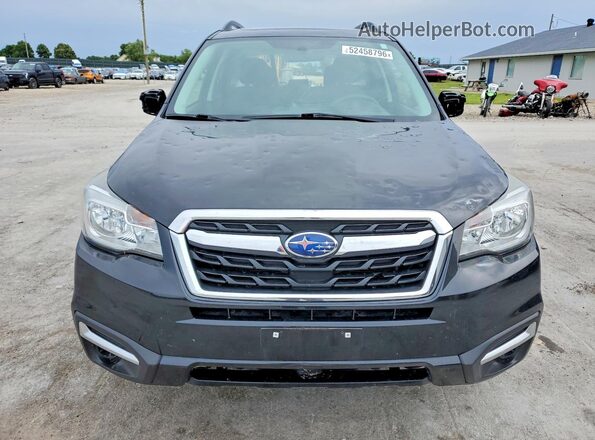 JF2SJAEC9JH439765 2018 SUBARU FORESTER Black წინა ხედი