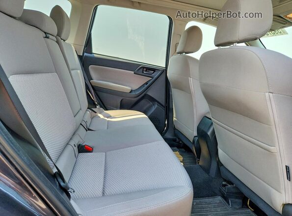 JF2SJAECXHH403562 2017 SUBARU FORESTER Charcoal უკანა სალონის ხედი