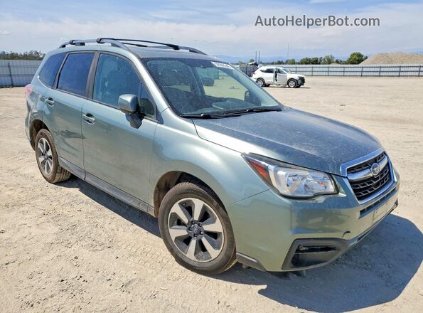 JF2SJAECXHH466449 2017 SUBARU FORESTER Зеленый Передняя правая четверть
