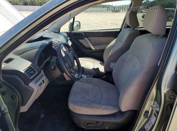 JF2SJAECXHH466449 2017 SUBARU FORESTER Зеленый Вид салона спереди