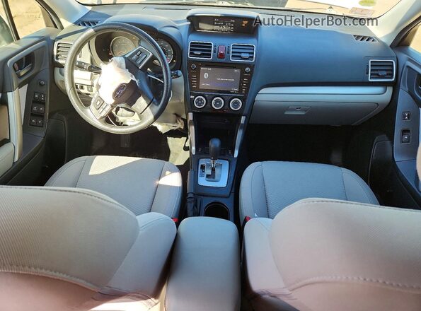 JF2SJAFC2GH515754 2016 SUBARU FORESTER Белый Вид панели приборов