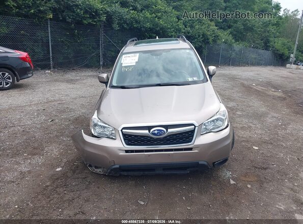JF2SJAFC3GH520705 2016 SUBARU FORESTER Gold Widok zestawu wskaźników