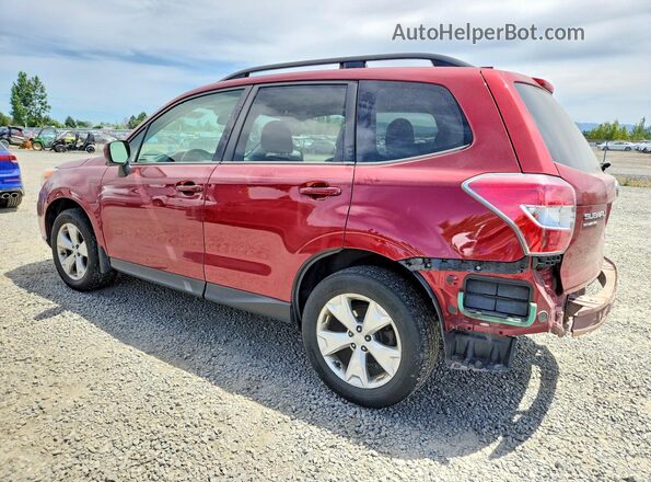 JF2SJAFC3GH528514 2016 SUBARU FORESTER Burgundy Rear left