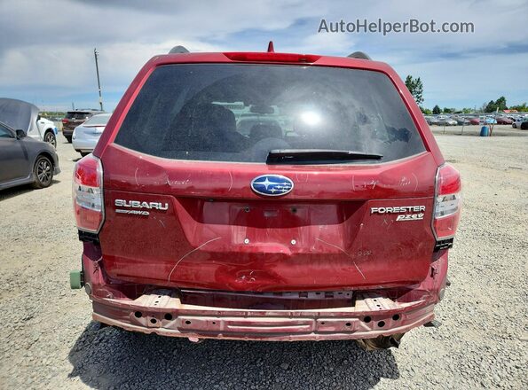 JF2SJAFC3GH528514 2016 SUBARU FORESTER Burgundy Rear view
