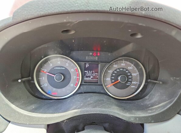 JF2SJAFC3GH528514 2016 SUBARU FORESTER Burgundy Instrument cluster view