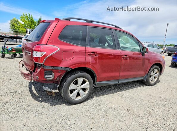 JF2SJAFC3GH528514 2016 SUBARU FORESTER Burgundy Rear right