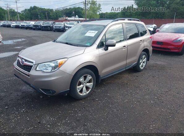 JF2SJAFC4GH519420 2016 SUBARU FORESTER Beige წინა მარცხენა ხედი სამი მეოთხედიდან