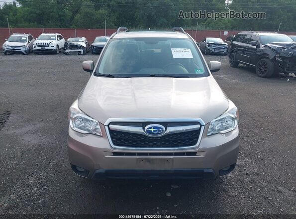 JF2SJAFC4GH519420 2016 SUBARU FORESTER Beige ხელსაწყოთა პანელის ხედი