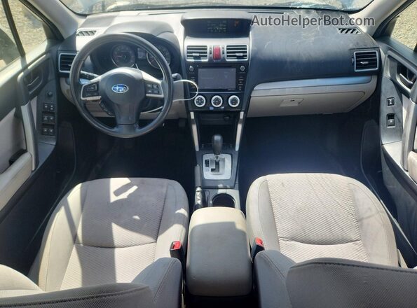 JF2SJAFC9GH536889 2016 SUBARU FORESTER White წინა პანელის ხედი
