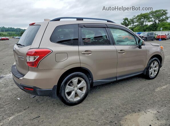 JF2SJAFCXGH437580 2016 SUBARU FORESTER Желто-коричневый Задняя правая четверть