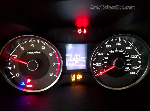 JF2SJAFCXGH437580 2016 SUBARU FORESTER Желто-коричневый Вид щитка приборов