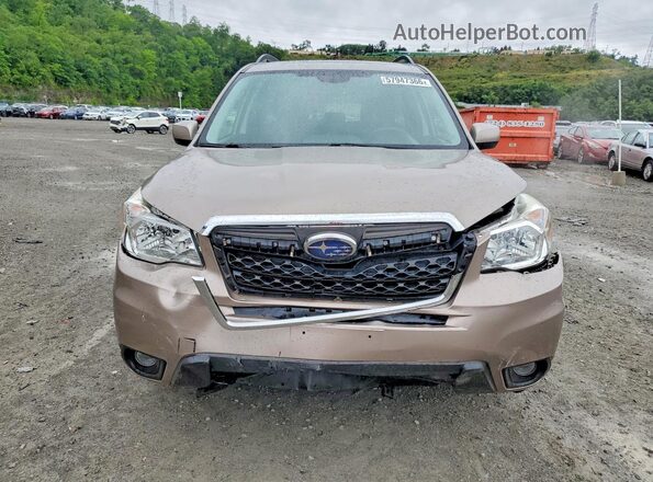 JF2SJAFCXGH437580 2016 SUBARU FORESTER Желто-коричневый Вид спереди