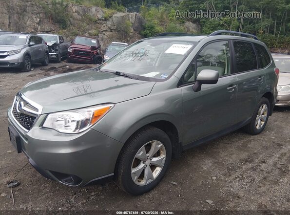 JF2SJAFCXGH475911 2016 SUBARU FORESTER Green Առջևի ձախ երեք քառորդ տեսարան