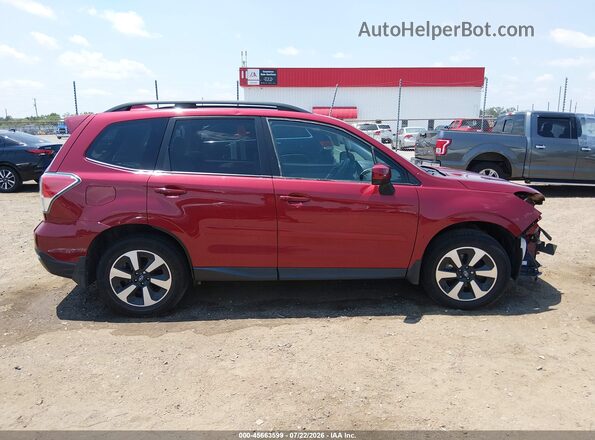 JF2SJAGC0JH406389 2018 SUBARU FORESTER Red Вид задньої частини салону