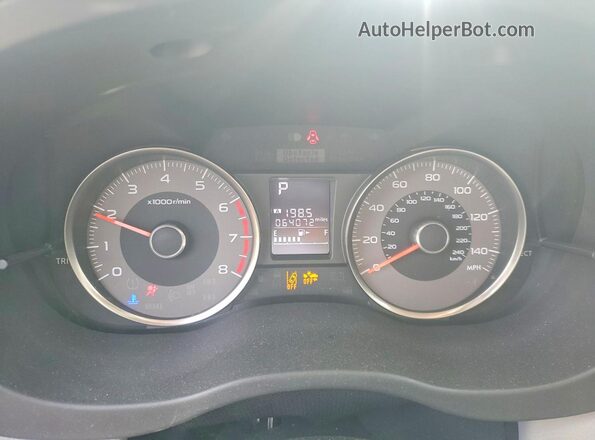 JF2SJAGC1GH442293 2016 SUBARU FORESTER Зеленый Вид щитка приборов