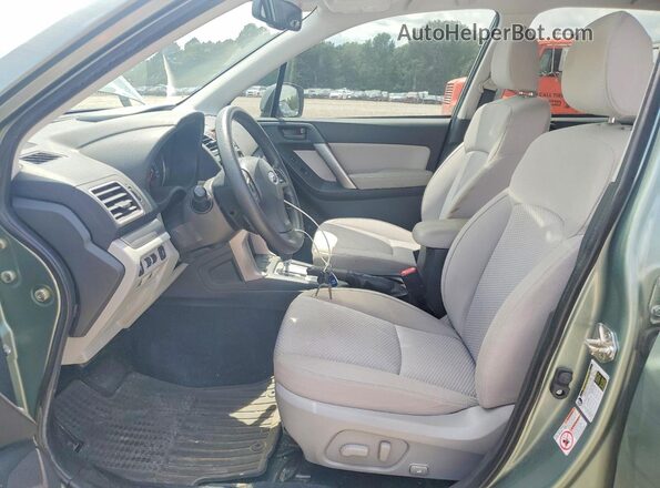 JF2SJAGC1GH442293 2016 SUBARU FORESTER Зеленый Вид салона спереди