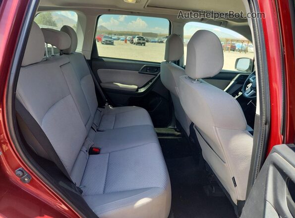 JF2SJAGC1HH450024 2017 SUBARU FORESTER Red Հետևի նստատեղերի տեսք