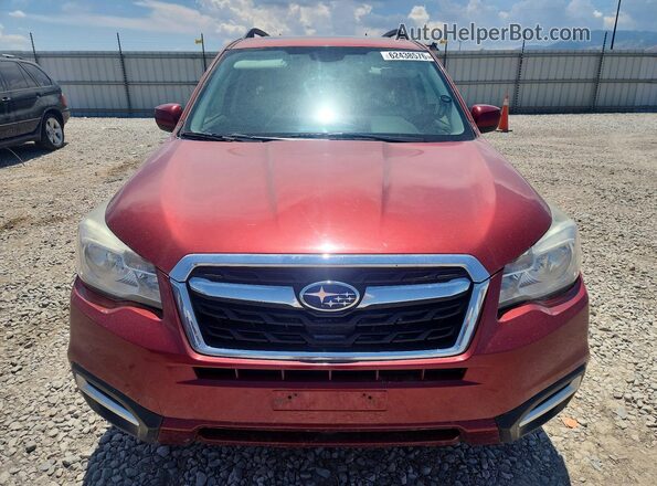 JF2SJAGC1HH450024 2017 SUBARU FORESTER Red Դիմացի տեսք