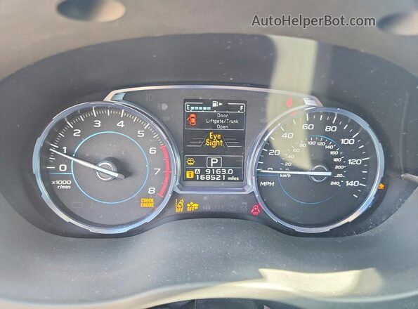 JF2SJAGC1HH450024 2017 SUBARU FORESTER Red Սարքավորումների վահանակի տեսք