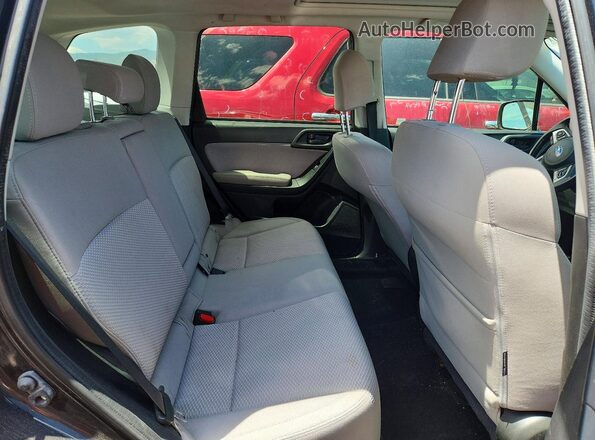 JF2SJAGC1HH468703 2017 SUBARU FORESTER Gray Rear seats view